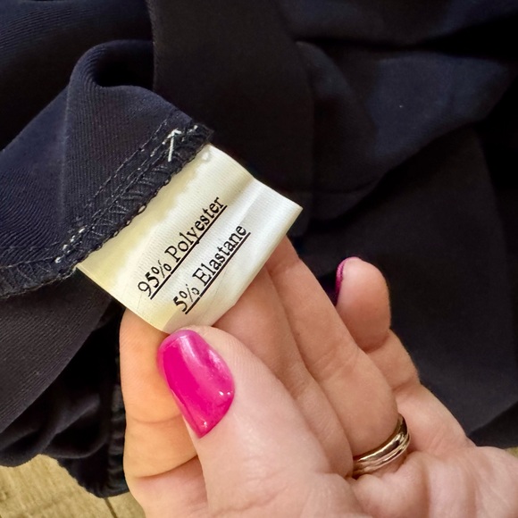 Women’s Navy Wide-Leg Pleated Dress Pants | High Waist Trousers | Size XS | NWT - Picture 9 of 10